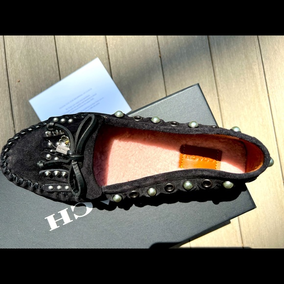 Coach Roccasin Slip on Suede Black 7 - Picture 2 of 5